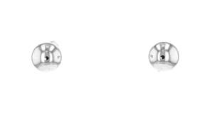 10mm 14kt White Gold Ball Stud Earrings