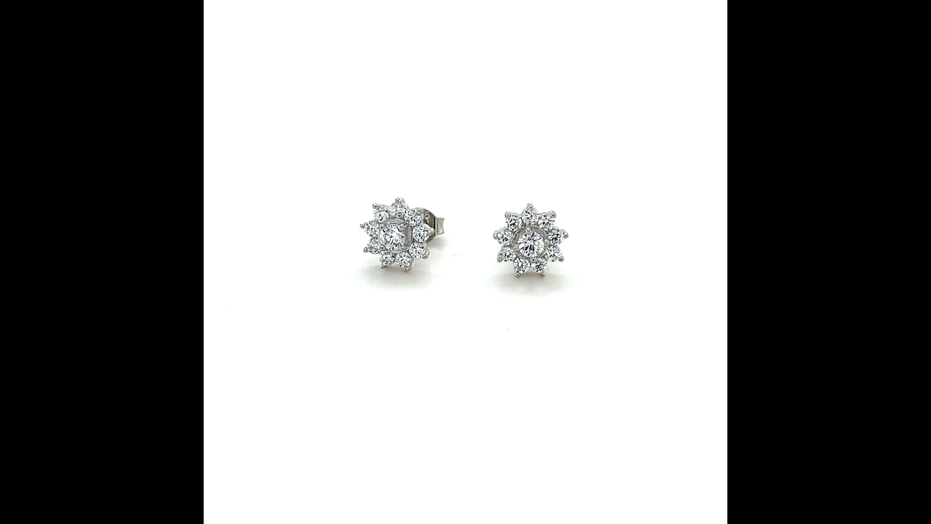 Orecchini A Clip Rotondi Con Zirconia Cubica 8 Mm - Senza Foro - Regalo Con Confezione Elegante Per Donne