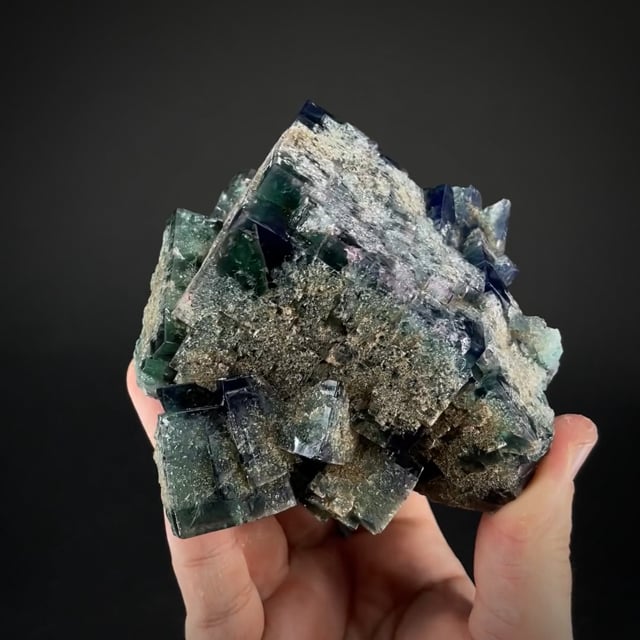 Bi-colored Fluorite