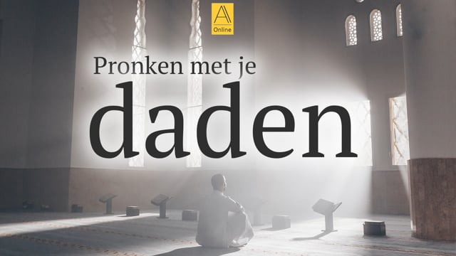 Pronken met je daden