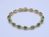 Emerald and Diamond Bracelet in 10K Yellow Gold &#40;1 3/8 ct. tw.&#41;