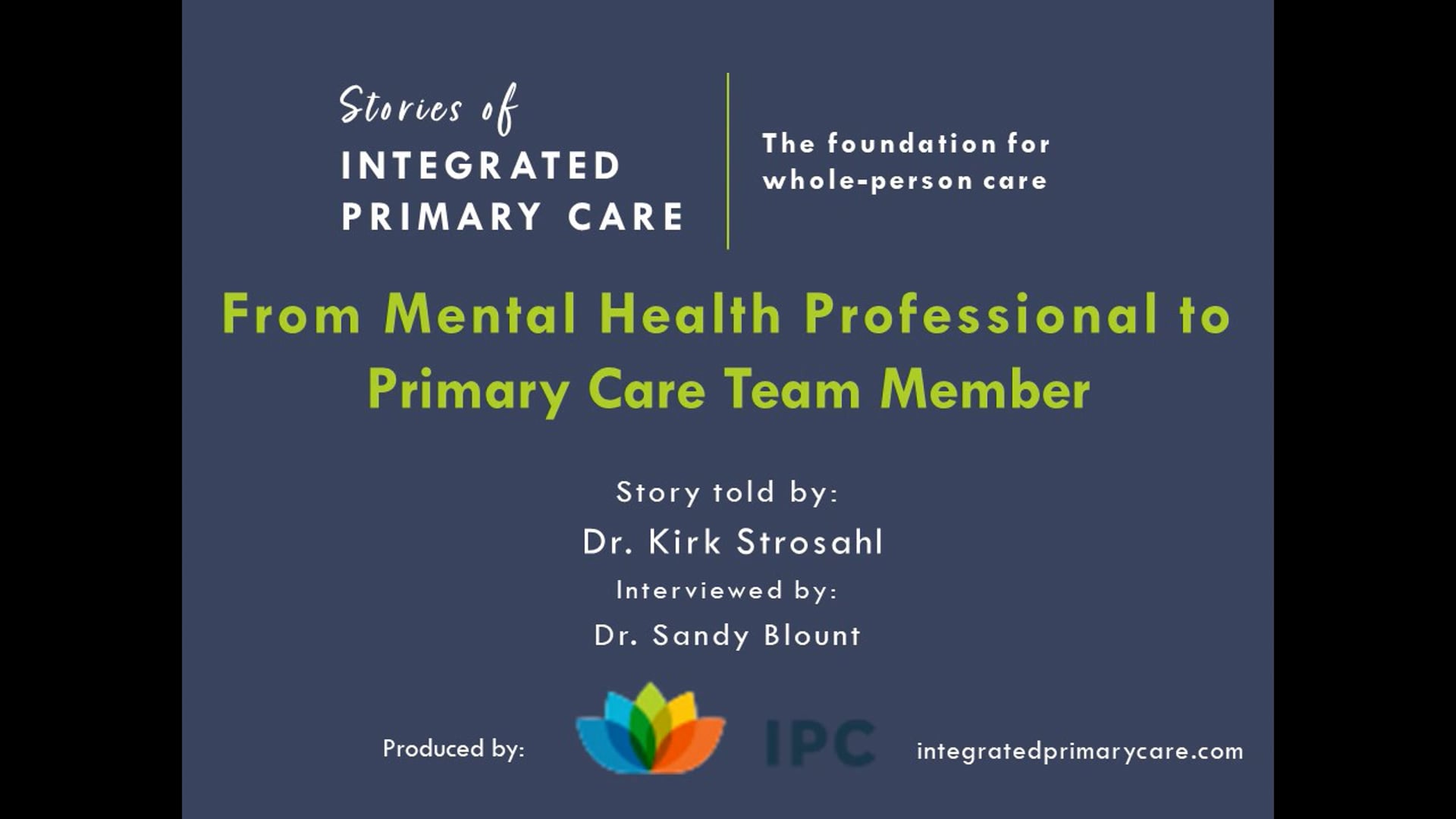 From Mental Health Professional to Primary Care Team Member