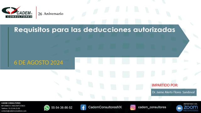 Requisitos para las deducciones autorizadas