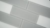 Oyster Gray 4x12 Glass Subway Wall Tile