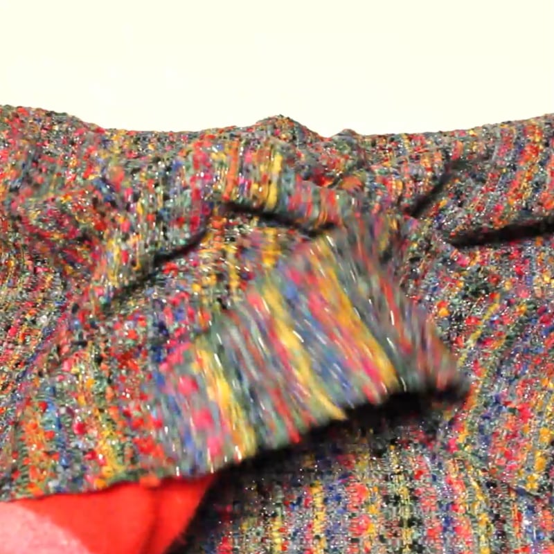 Vidéo: Tweed soie & viscose - Multicolore ton froid