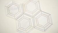Medici Silver Geometric Pattern Hexagon Mosaic Tile