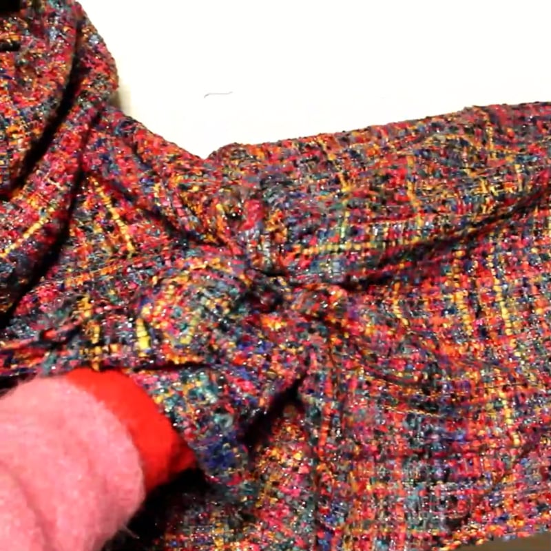 Vidéo: Tweed soie & viscose - Multicolore nuit électrique