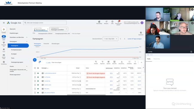 Wie du Livestream-Tutor wirst & Google Ads Analyse für E-Learning-Plattform für Mitarbeiter mit Malte vom 05.09.24