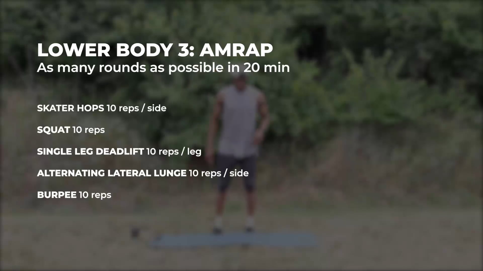 LOWER BODY 3 - AMRAP