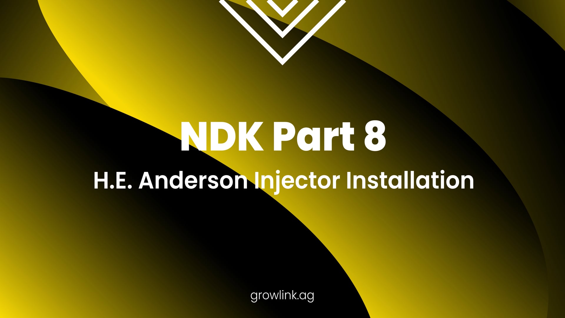 Nutrient Delivery Kit - 08 H.E. Anderson Injector Installation