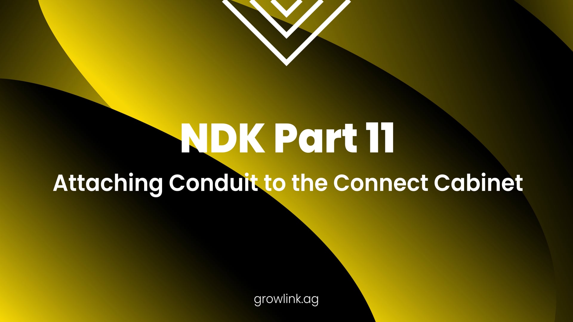 Nutrient Delivery Kit - 11 Attaching Conduit to the Connect Cabinet