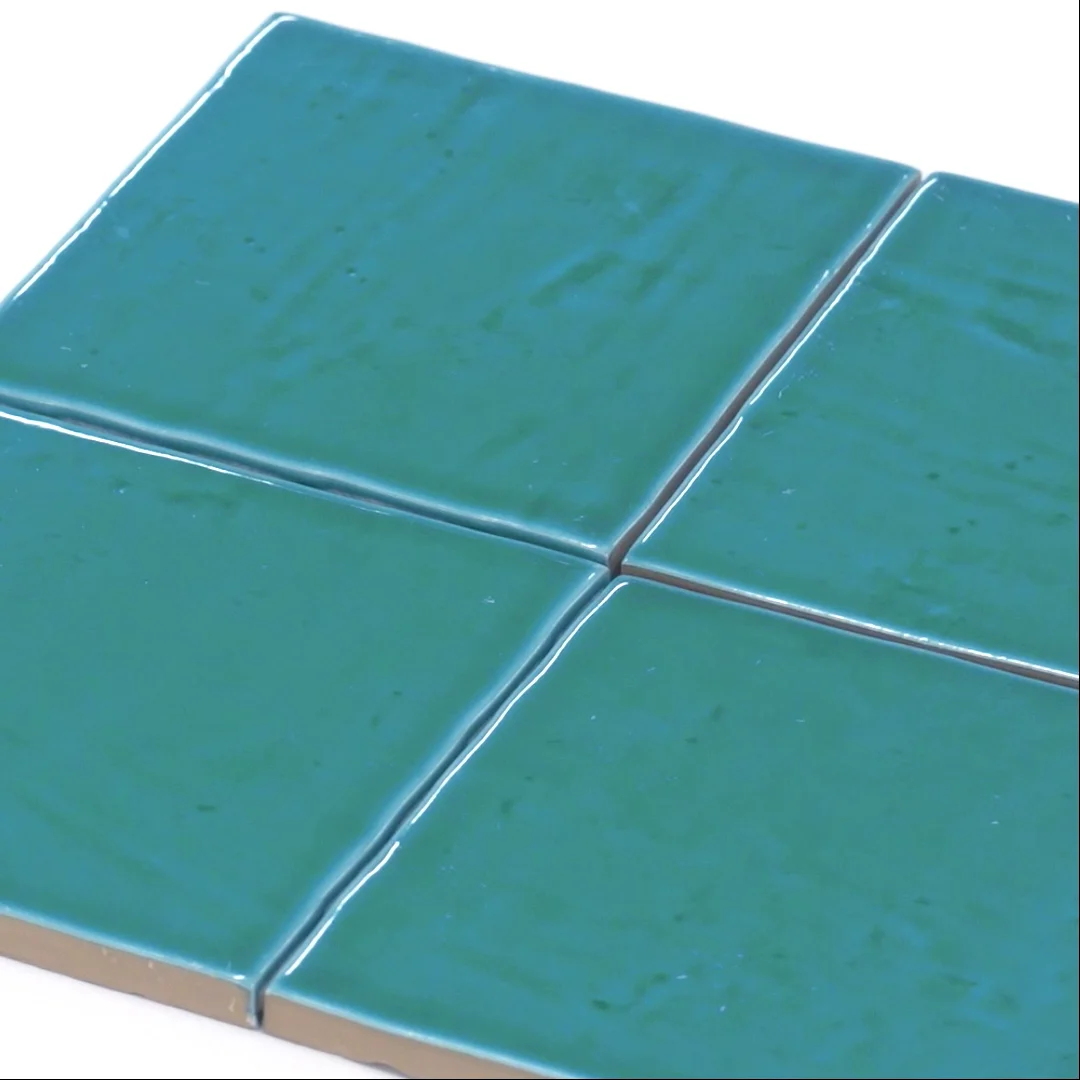 Camila Turquoise Square 5.9x5.9 Porcelain Tile | Spanish Tile for