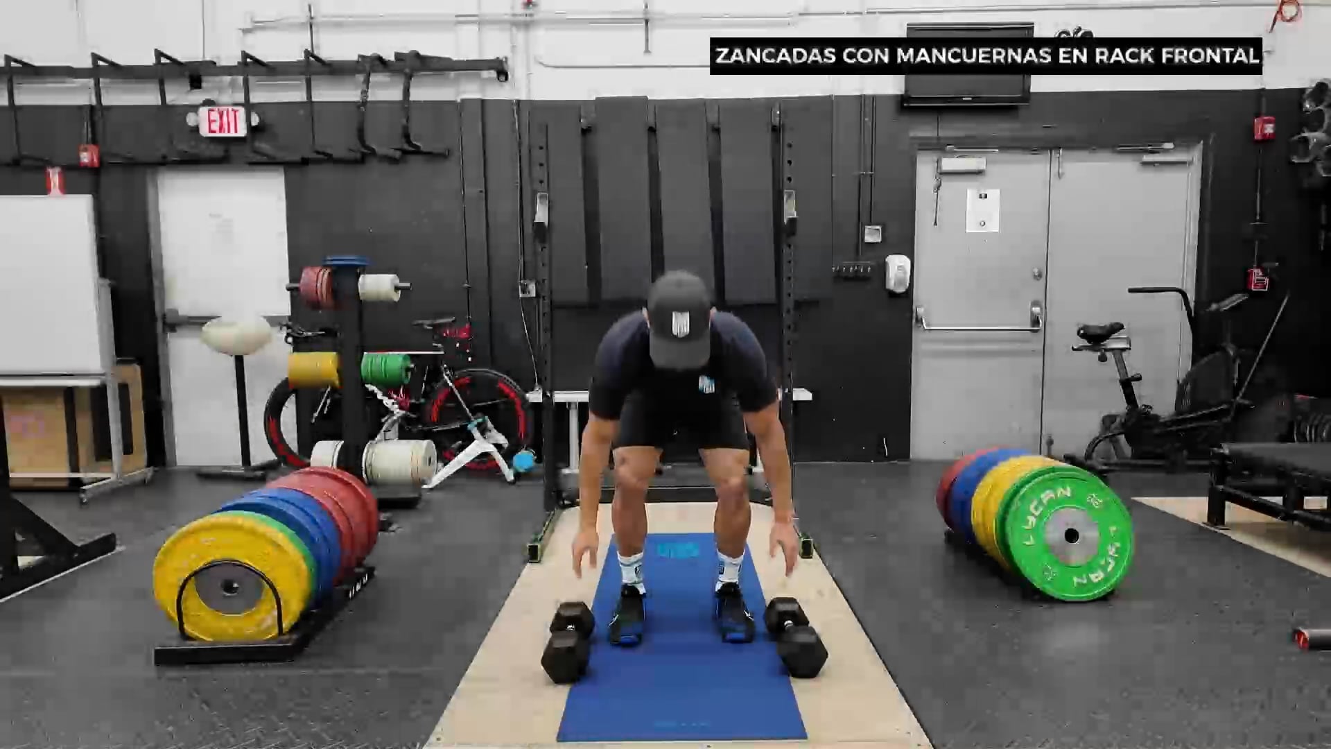 ZANCADAS CON MANCUERNAS EN RACK FRONTAL