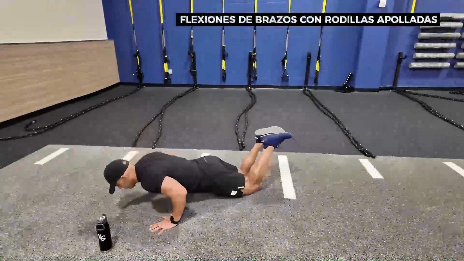 Flexiones de Brazos con Rodillas Apolladas