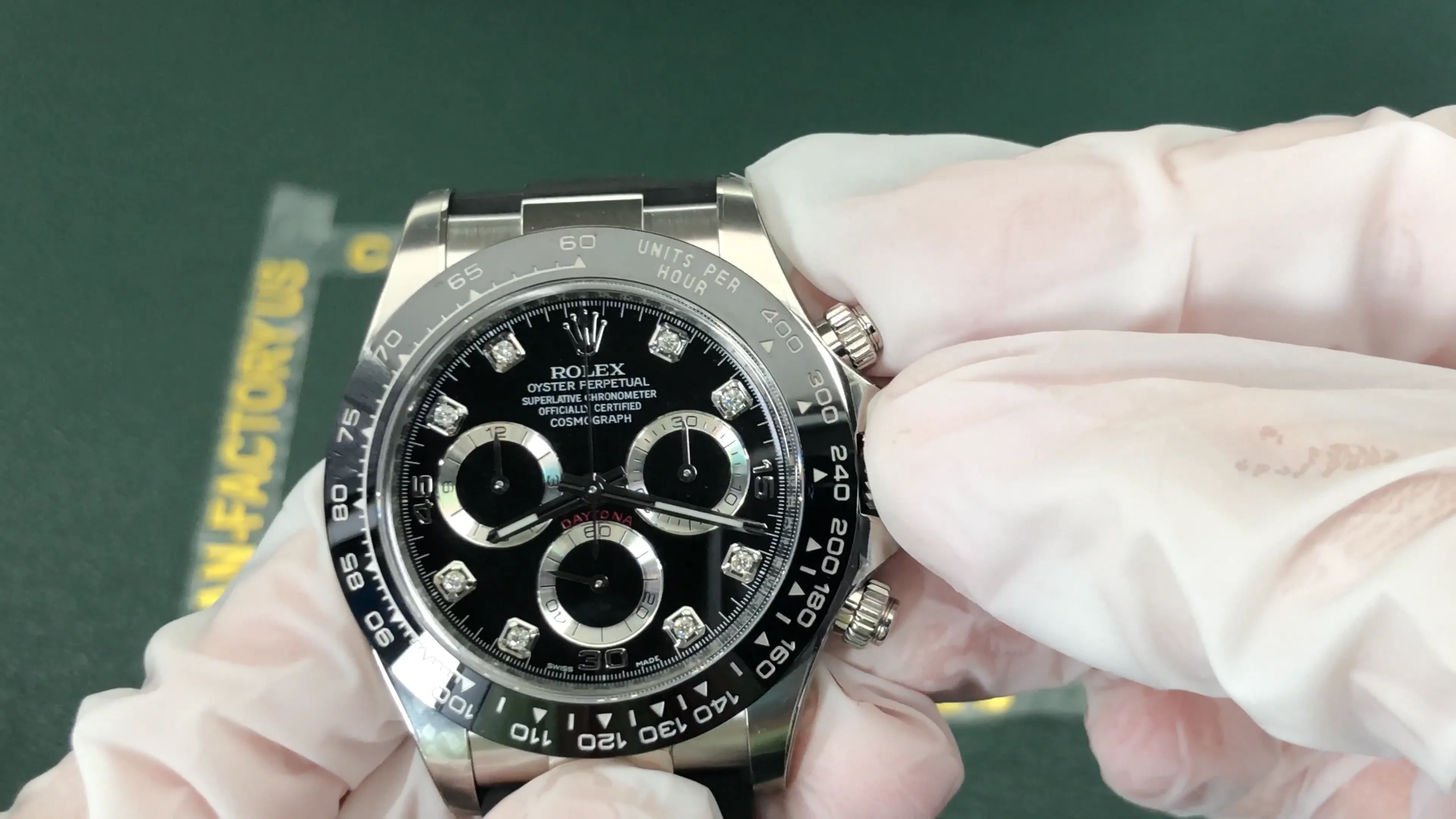 〇純正 ROLEX DAYTONA 116519 レザーベルト YZ5498