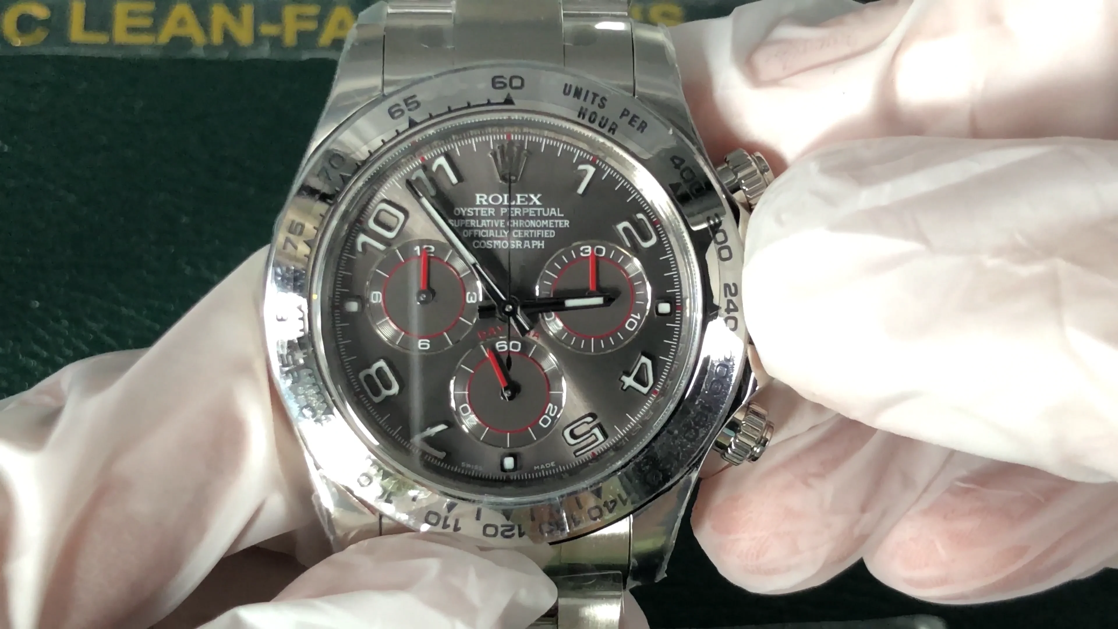 Clean Factory Rolex Daytona 116509 Slate Grey Dial, Arabic