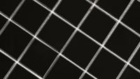 Domino Black 2X2 Polished Porcelain Mosaic Tile
