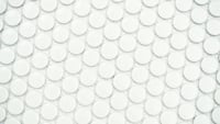 Almond Penny Round Glossy Porcelain Mosaic