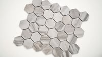 Eden Bardiglio 2X2 Hexagon Matte Porcelain Mosaic