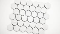 Eden Dolomite 2X2 Hexagon Matte Porcelain Mosaic