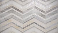 Urban Wave Greige 3mm Glossy Glass Mosaic Tile