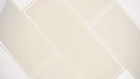 Snowcap White 4x12 Glass Subway Tile