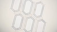 Pavilion Picket 12X12 Hexagon Polished Marble Mosaic Tile