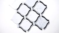 Danza Arabesque 10.94X10.19 Polished Marble Mosaic Tile