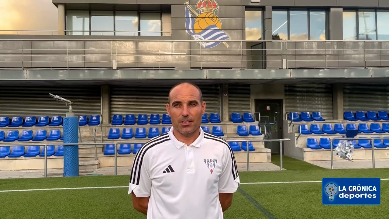 IVÁN MARTÍNEZ (Entrenador Ejea) SD Ejea 3-2 CD Subiza / Jor. 2 - Segunda Rfef / Gr 2