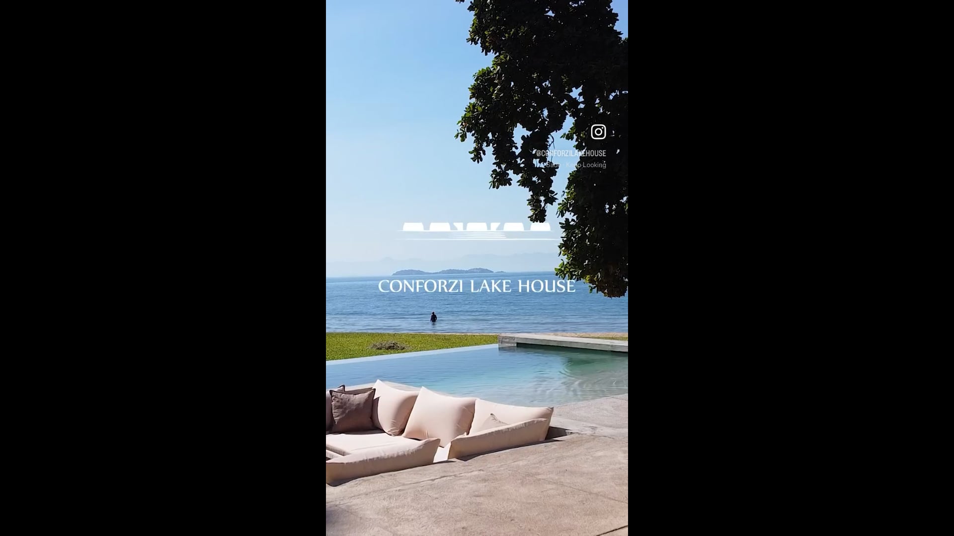 Still frame of the original Conforzi Lake House film