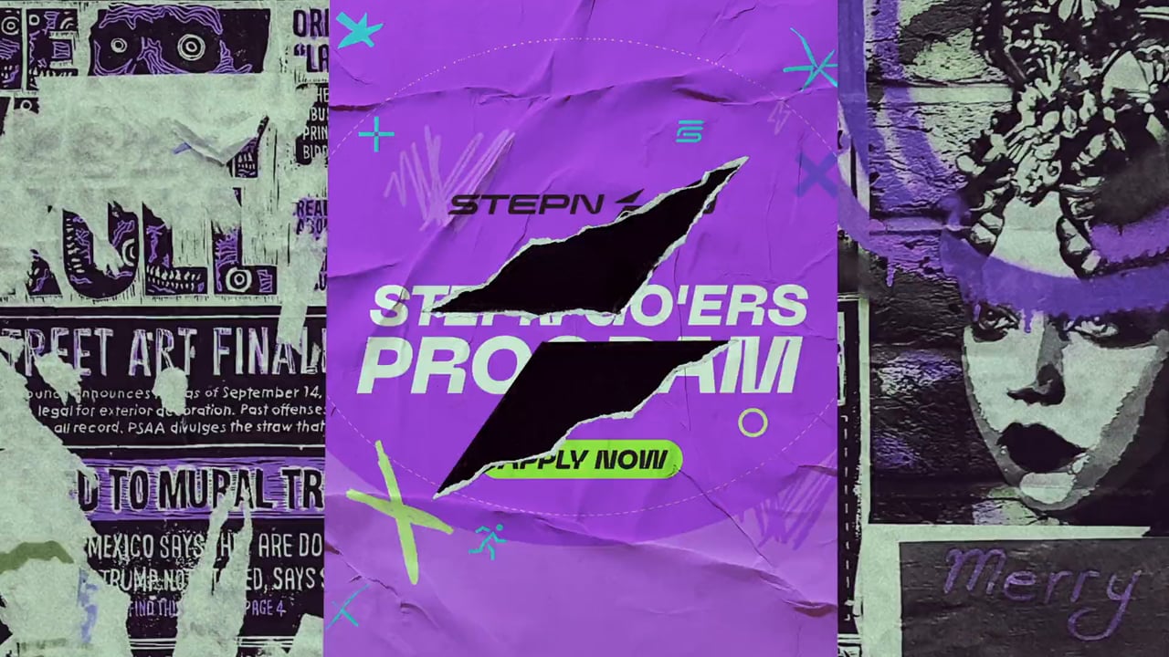 Product teaser commercial still from the STEPN GO campaign produced by Motion By Design