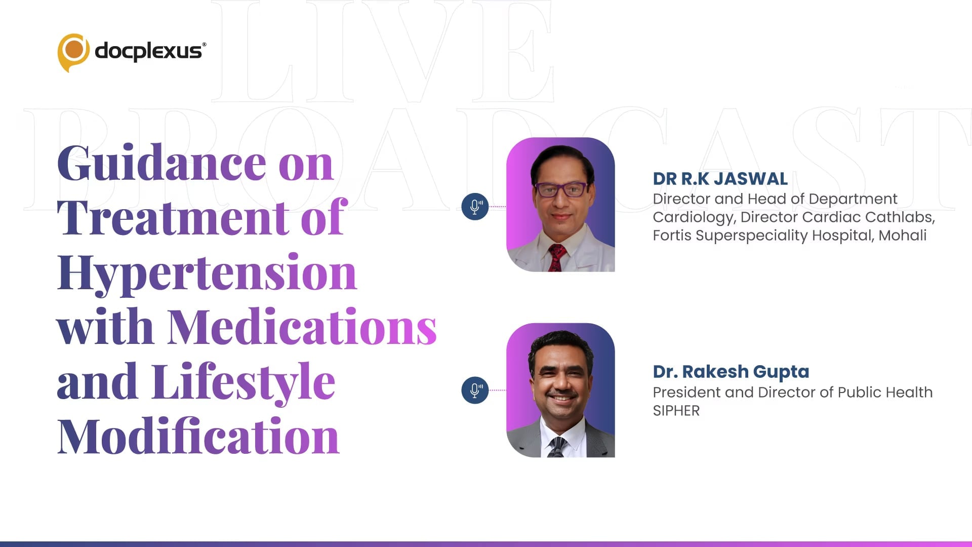 Guidance on Treatment of Hypertension with Medications and Lifestyle Modification