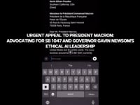 Urgent Appeal to President Macron: Advocating for SB 1047 and Governor Gavin Newsom's Ethical AI Leadership