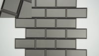 Crisson Bevel 2x4x4mm Glossy Glass Subway Tile