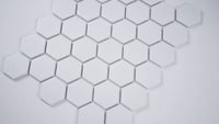 White 2x2 6mm Matte Porcelain Hexagon Mosaic Tile