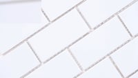 Domino White 11.22X11.47 Glossy Porcelain Subway Tile