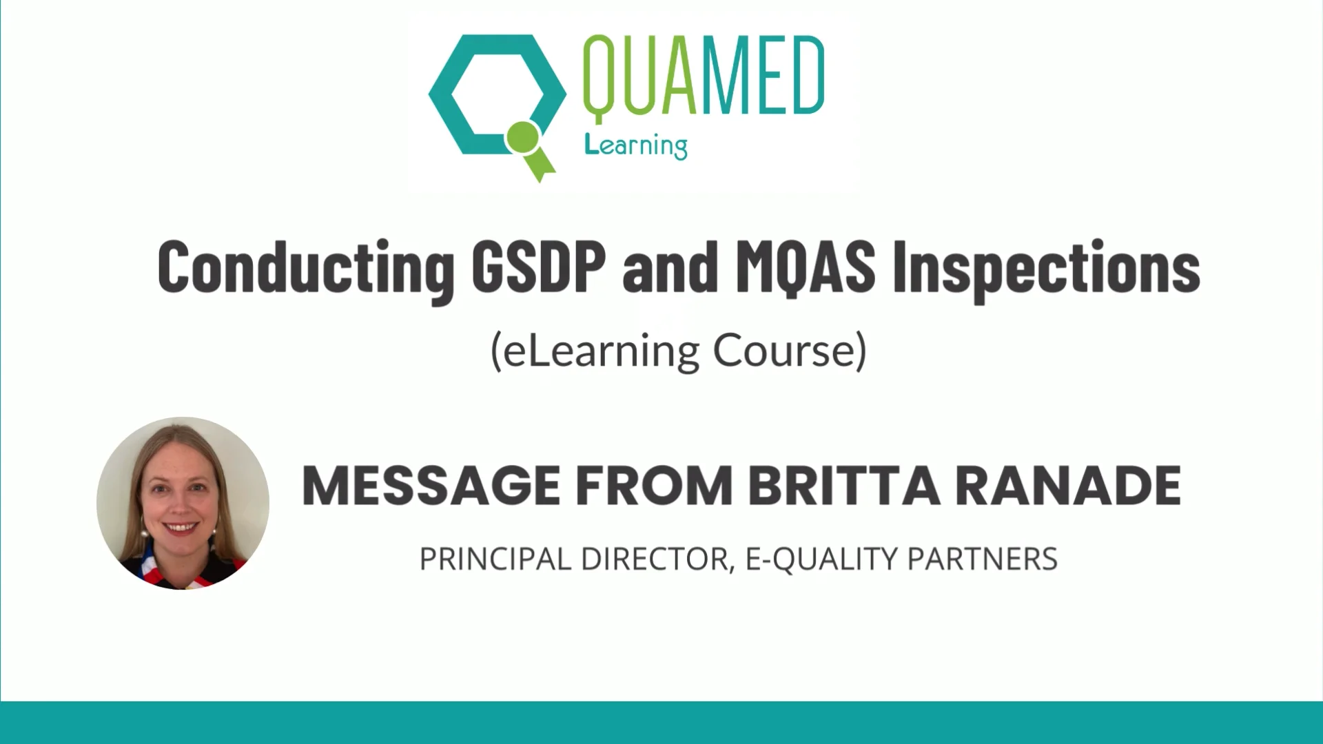 Britta video message conducting audits course