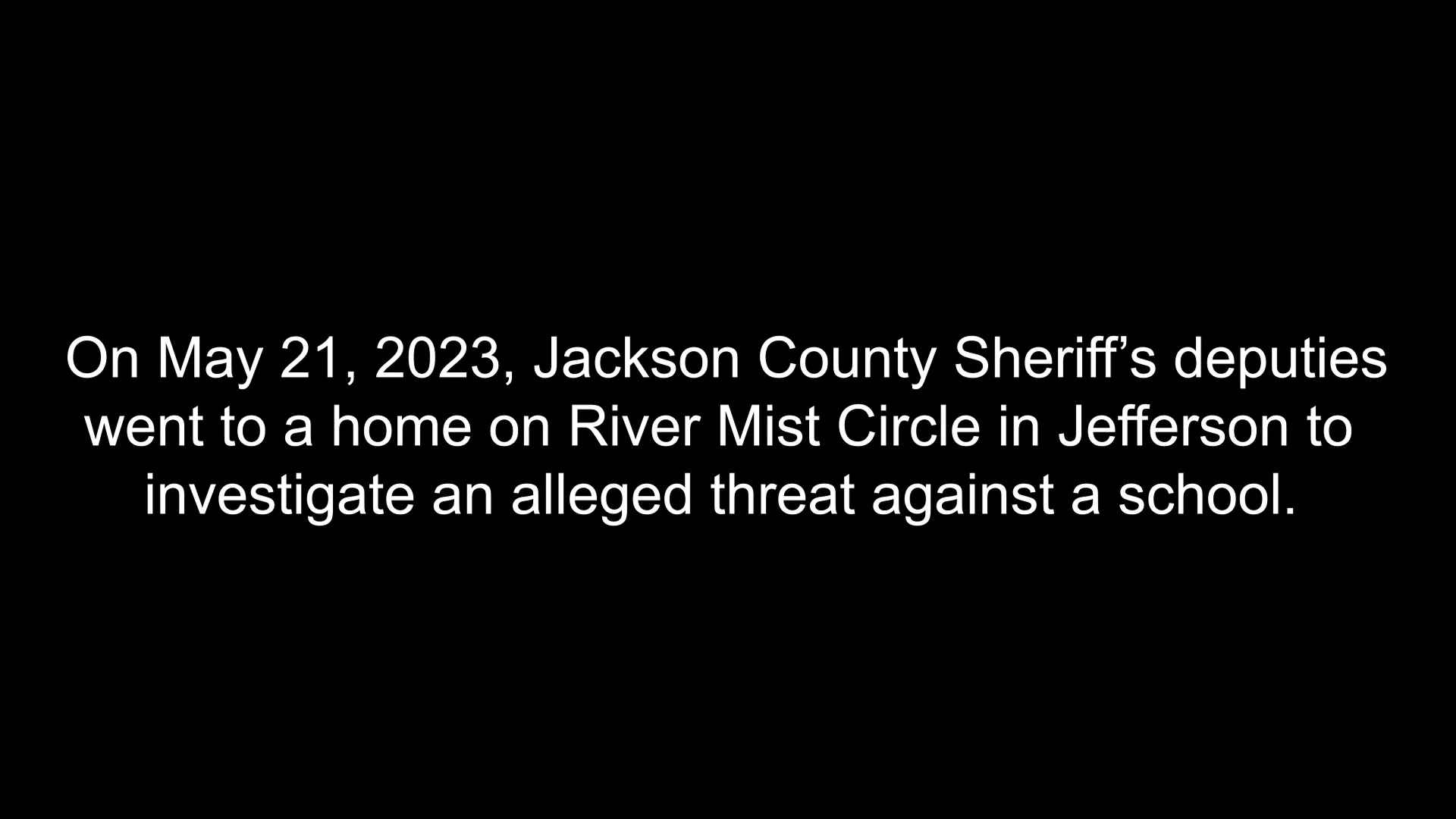 Jackson co sherif body cam video 2023