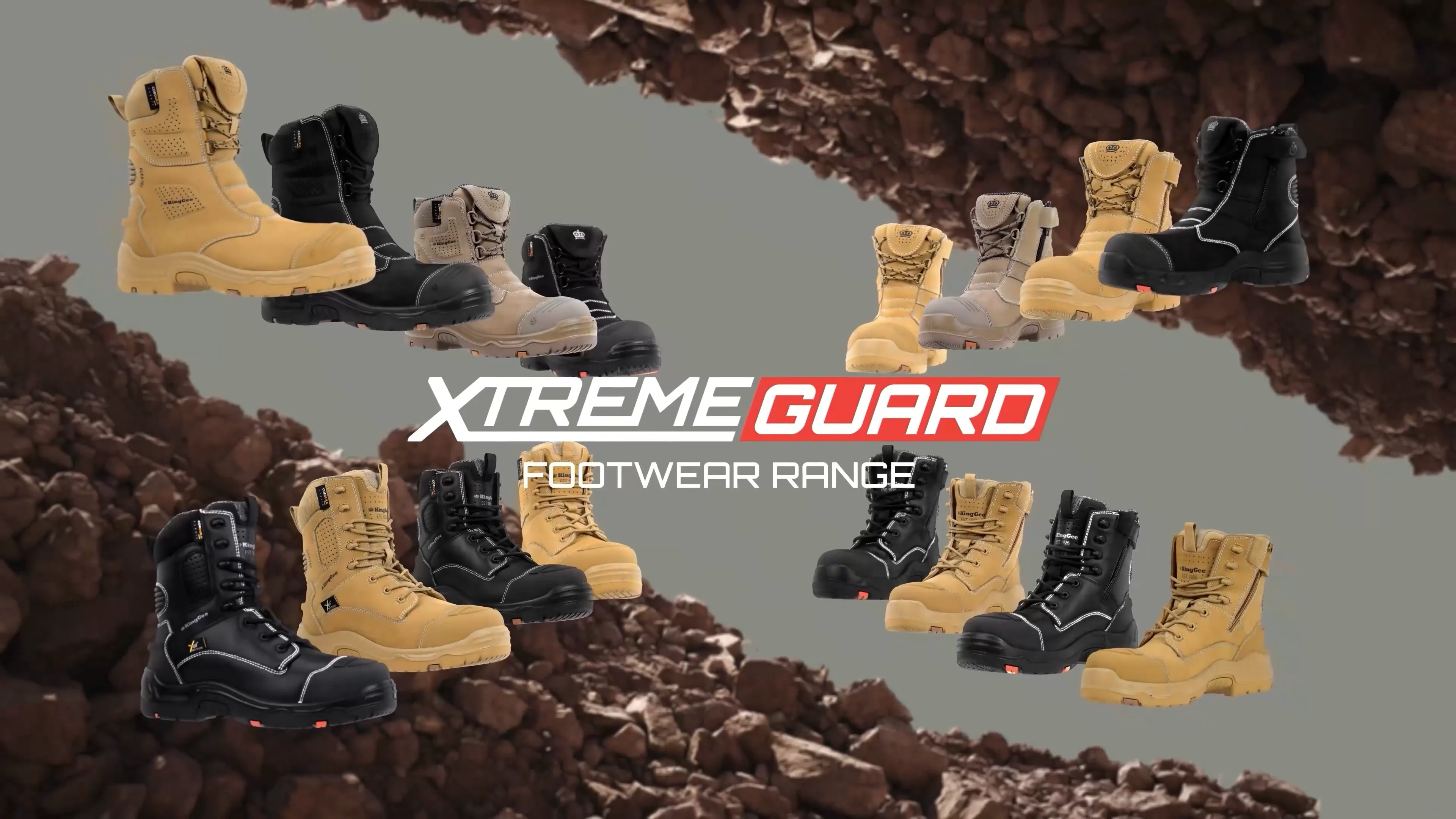 ONYX 6Z Puncture-Resistant Work Boot - Black | KingGee Australia