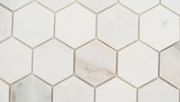 Arabescato Venato White 11.73X12 Hexagon Honed Marble Mosaic Tile