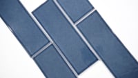 Bay Blue Glazed Handcrafted 4X12 Glossy Ceramic Mosaic Tile