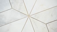 Arabescato Venato White Argyle 12X12 Honed Marble Mosaic Tile