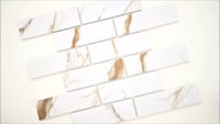 Calacatta Gold 11.46X11.69 Matte Porcelain Subway Tile