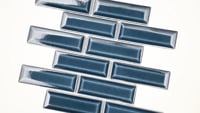 Bay Blue 2x6 Bevel Ceramic Subway Tile