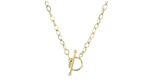 10kt Yellow Gold Toggle Necklace