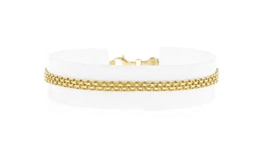 10kt Yellow Gold Bismark-Link Bracelet