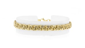 10kt Yellow Gold Rosette-Link Bracelet