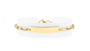 10kt Yellow Gold Personalized ID Bracelet