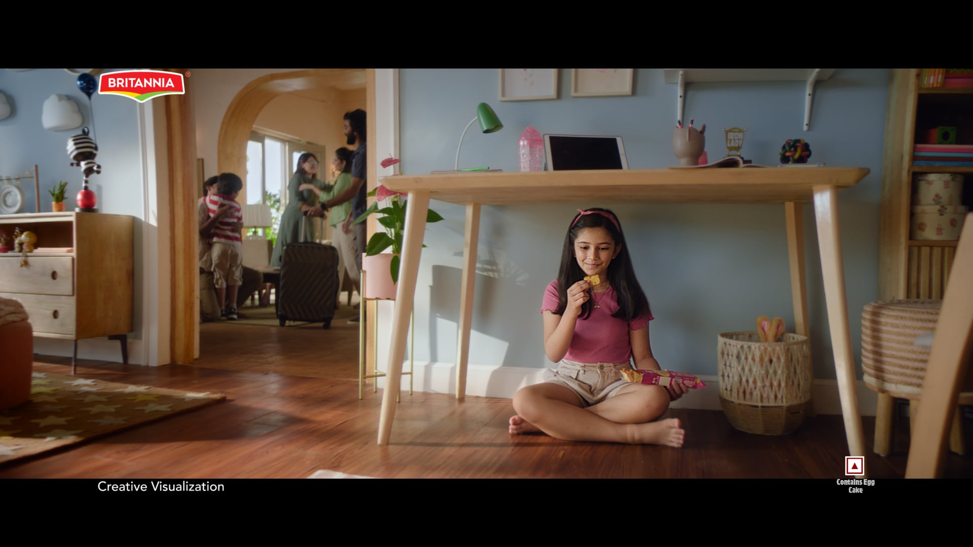 Britannia Gobbles Cake