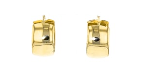 18kt Gold Over Sterling Hoop Earrings